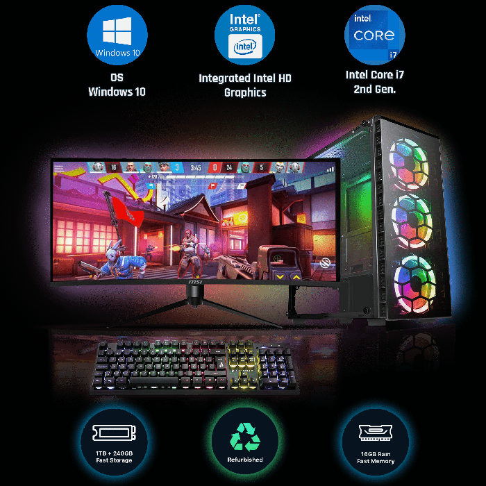 I7 16gb ram 4gb graphics desktop online