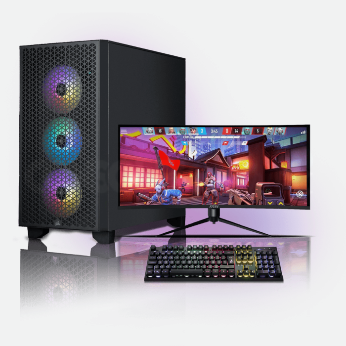 Refurb Fast Gaming PC Bundle Core i7 2nd Gen 16GB RAM 2TB HDD 480GB SSD 19 Inch Monitor GT 730 2GB Windows 10 B ConsolekillerPc