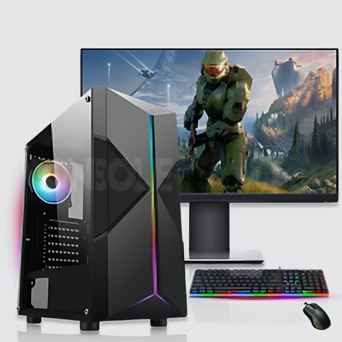 CK Refurbished Gaming PC Intel Core i5 4th Gen 16GB RAM 240GB SSD 1TB HDD 19 inch Monitor B ConsolekillerPc
