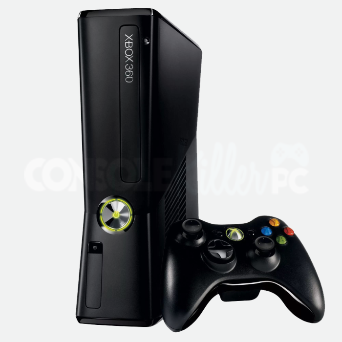Refurbished Xbox 360S (Slim) Console, No HD, Black, C
