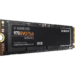 Samsung 500GB 970 EVO PLUS M.2 NVMe SSD, M.2 2280, PCIe, V-NAND, R/W 3500/3200 MB/s