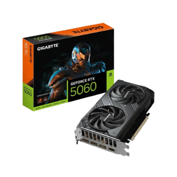 Gigabyte GeForce RTX 5060 WINDFORCE MAX OC 8GB GDDR7 Graphics Card | 2512MHz, Triple DisplayPort & HDMI