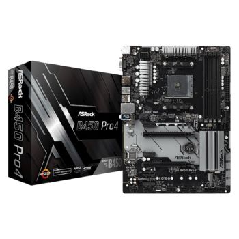 ASRock B450 Pro4 R2.0 AMD AM4 ATX DDR4 Motherboard