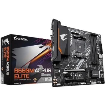 Gigabyte B550M AORUS ELITE AMD AM4 Micro-ATX Motherboard | 4x DDR4 | 2x M.2
