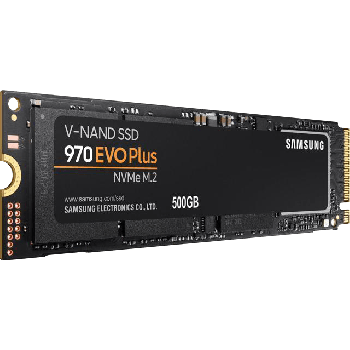 Samsung 500GB 970 EVO PLUS M.2 NVMe SSD, M.2 2280, PCIe, V-NAND, R/W 3500/3200 MB/s