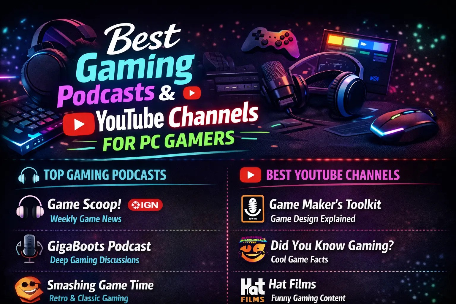 The Best Gaming Podcasts & YouTube Channels for PC Gamers